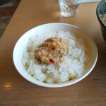 大岩亭 - ご飯にのり