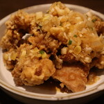 煮込みうどん かに屋 - とり唐揚げ香味ソース