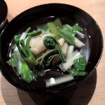 KOMB - こごみうるい色々山菜とアイナメ椀