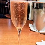 銀座ろくさん亭 - ロゼシャンパン(ジョセフペリエ)