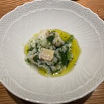 commedia - 菜の花と蛤のお米料理。大好きな大好きなお味でした。