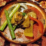 美食鉄板とりこ - アワビの火加減も絶妙！