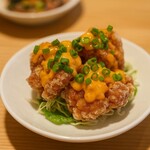 きりんのたまご - 旨辛タルタルの鶏のから揚げ（３ヶ）＆するめいかと青梗菜の胡椒炒め