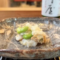 鎌倉 北じま - 蛤のひや粥 そら豆