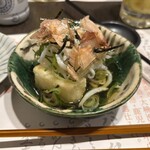 魚と酒 はなたれ - お通し（揚げ出し豆腐）
