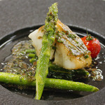 Kyu Karuizawa Hotel - 白身魚のポワレ 2014年夏のお魚メニューは、アンチョビ風味のブールノアゼット