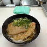 天政 - きつねうどん、天ぷらのせ￥420