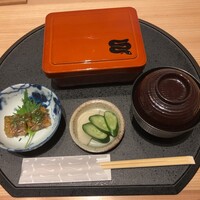 うなぎの中庄 虎ノ門ヒルズ店 - 蒲焼きと有馬山椒煮あいのり重(4,600円)