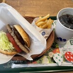 モスバーガー - 料理写真:ハンバーガーのセット