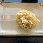 サヤマ テラス - 味付半熟煮卵天230円