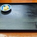 玉屋 - 着席時のセッティング。