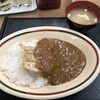 みよしの - ぎょうざカレー　みそ汁付き　660円