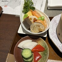 和食 からまつ - 口取りと香の物