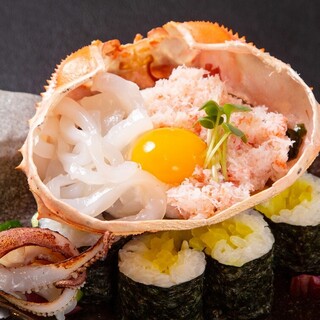 山陰・境港産の新鮮な魚介類を創作海鮮料理でどうぞ！