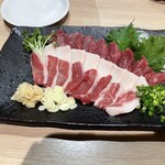 波津馬 - 馬刺し三種盛り