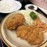 キッチン 南国 - チキンカツ&カニクリームコロッケ