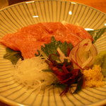 塩竈料理 翠松亭 - 2009年・追加で頼んだ鮪カブト肉のお刺身・・・だと思います。