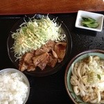 山崎家うどん - 焼肉定食