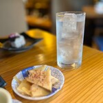 Seafood Washoku Naruki - I requested a chaser, and they brought a generous amount... so grateful! ♡(*´ω｀*)