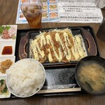 わ楽 - ガーリックてりやきポーク定食マヨビーム