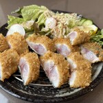 女川魚市場食堂 - レアアジフライ