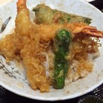 魚釜 - 　　　選べる２色丼の　　　　　　　　ミニ天丼