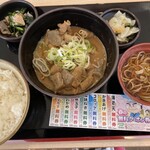 上州 もつ次郎 - 料理写真:大もつ煮定食　ご飯並　¥1000