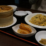 中国料理レストラン泰山 - 泰山夜セット＋生ビール（メインは高菜チャーハンをチョイス）￥1700位