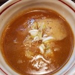 つけ麺 きらり - 海老の香り、味が満載の濃厚な『海老つけ』のつけ汁～♪(^o^)丿