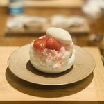 HAGI - ⑬ 四代目徳次郎、牛乳、苺
      　★ 日光産天然かき氷、ジャージ牛の練乳掛け+アイスのせ、フレッシュ苺とコンポート
      