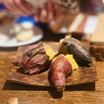 HAGI - ⑫ 経産牛、薩摩芋、イタドリ
      　★ オマケ：薪焼き芋