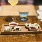 HAGI - ⑫ 経産牛、薩摩芋、イタドリ
      　★ 3種のソース（果実、赤ワイン、蕗の薹）