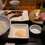 和食 しら田 - めぬけ焼とさしみ　とん汁小