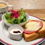 プロント - ハムチーズトーストセット