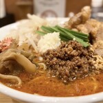 担々麺 ほおずき - スタミナ担々麺（大辛）＋排骨