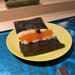 新宿 天麩羅 鮨 きた川 - 蟹、いくら、キャビアの天巻き