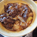 Buta sute - 牛丼アップ。