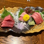 巓升郭 - 本マグロ三点盛り