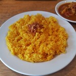 ネパールカレー 奈央屋 - チキンカレー（大盛りごはん）