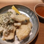二代目居酒屋ばんらい - タラの芽と大山鶏の天ぷら