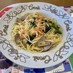 ココス - 陛下の桜エビと菜の花のアーリオ・オーリオパスタランチ