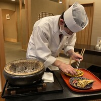 京懐石 美濃吉 竹茂楼 ホテルグランヴィア京都店 - 旬菜　筍木の芽焼き　和牛ロースト