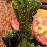 裕の輪 - 糸島もずく　蛸　自家製カラスミ　黄身酢おろし