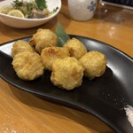 酒と蕎麦後藤 - 里芋の天ぷら