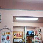 味楽 - 玄関入って正面が厨房。