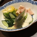 和さび - お新香盛り合わせ