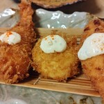 とんかつ 武蔵 - クリームコロッケ３種