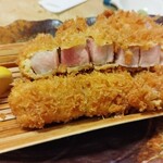 とんかつ 武蔵 - 上ロースカツと一口ヒレの盛り合わせ