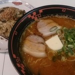 久留米札幌ラーメン - 味噌ラーメン＋S高菜めしセット