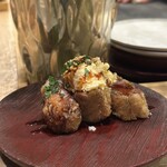 小皿のまぐろとさば。 - 